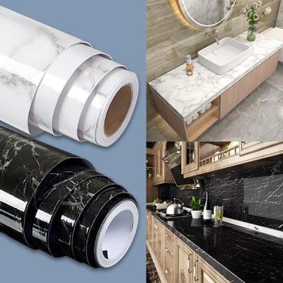 Αυτοκόλλητη ταινία με εφέ μάρμαρου (45 x 300 cm) MARBLEEX