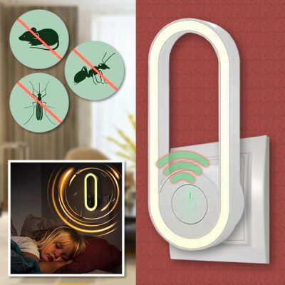 Μετατροπή συχνότητας Υπερηχητικός δολοφόνος κουνουπιών με φως ύπνου LED | ANTIMOSI