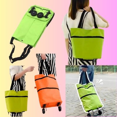 Πτυσσόμενη τσάντα αγορών με ρόδες | FOLDNCARRY