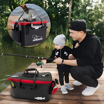 Πτυσσόμενος κουβάς για ψάρεμα | RIBETINA