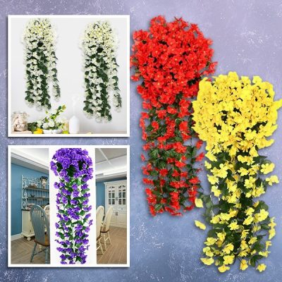 Σαν Ζωντανό Τεχνητό Μπουκέτο Κρεμαστών Λουλουδιών | HANGROSE