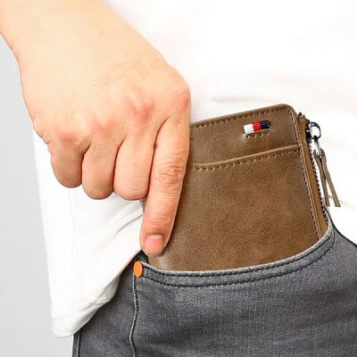 Ασφαλές δερμάτινο πορτοφόλι με φερμουάρ | ZIPPWAL